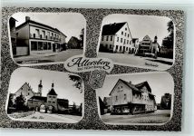 90584 W8501 Allersberg 1965 Foto AK Sparkasse, Rathaus, Lebensmittel-Geschäft Gillmeier , gute Erhaltung AK