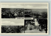 69226 W6907 Nußloch 1956 - Straßenbild mit VW Käfer, Teilansichten, gute Erhaltung AK