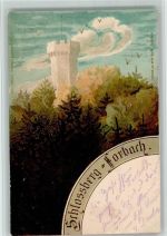 57600 Forbach Lithographie Schlossberg, Turm