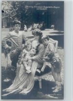 Prinzessin Rupprecht mit Kindern Foto AK Adel Bayern
