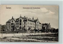 66740 W6630 Saarlouis 1919 - Gymnasium mit Krankenhaus AK