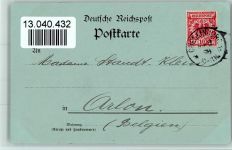 06484 O4300 Quedlinburg 1898 - Gruss aus - Mondschein - Stempelfleck