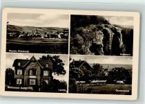 37327 O5620 Worbis 1953 Foto AK Restaurant Iberg, Gartenlokal, Landpoststempel Gerterode über Leinefelde