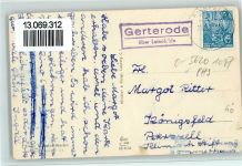 37327 O5620 Worbis 1953 Foto AK Restaurant Iberg, Gartenlokal, Landpoststempel Gerterode über Leinefelde