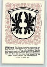 Altikon Zürcher Gemeindewappen Serie XI Nr. 53, sehr gute Erhaltung AK Wappen