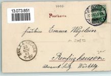78126 W7744 Königsfeld im Schwarzwald - Dorfstraße, 1901 AK