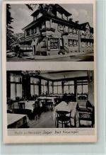 79189 W7812 Bad Krozingen - Café Pension Jäger Innenaufnahme Gastraum 2-Bildaufnahme