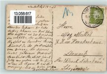 08147 O9518 Obercrinitz 1932 - Obercrinitz, Täufstein, Kirche mit Denkmal
