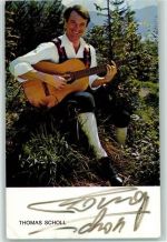 Thomas Scholl Volksmusik Original Autogramm Schlagersänger