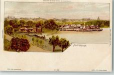 W2000 Hamburg Alsterlust Biese, K. Lithographie / Künstlerkarte