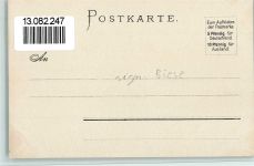 W2000 Hamburg Alsterlust Biese, K. Lithographie / Künstlerkarte
