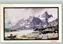 Lofoten Sitmar Line - "Neptunia" - Bilder aus Norwegen Dampfer Künstlerkarte