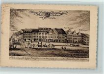 07381 O6840 Pößneck 1926 - Goethe Feier 1923 - Schmiedegasse um 1800 - Federzeichnung