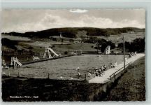 O6860 Wurzbach Schwimmbad Rutsche Schwimmen