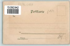 W8102 Mittenwald Künstlerkarte Nr. 1282 - Lautersse gegen Wetterstein Zieher Ottmar 1898 Lithographie