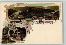 38889 O3721 Wendefurth 1899 Gebrauchsspuren Gruss aus - Litho, Gasthof zur Erholung AK