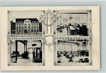 50667 W5000 Köln Lövenich 308 b Frechen 1909 Gebrauchsspuren Jugendvereinshaus mit Innenansichten - christlicher Verein junger Männer - Antoniterstr. , Eckknick