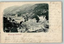 77761 W7622 Schiltach 1899 Gebrauchsspuren Teilansicht AK