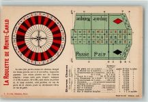 La Roulette de Monte Carlo , gute Erhaltung AK Roulette 1906