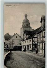 36179 W6440 Bebra - Kirchenmotiv Fachwerkhäuser