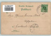 Gruss aus - dem Hessenlande, Litho Trachten Schwälmer 1902 Gebrauchsspuren
