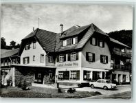 72270 W7292 Tonbach 1968 Foto AK Gasthais und Pension zum Pflug, Auto steht vor dem Haus, sehr gute Erhaltung AK