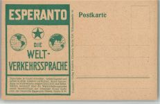 Die Welt Verkehrssprache AK Esperanto