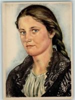 VDA Schulsammlung 1940 - Mädchen aus Bessarabien - Trachten Willrich