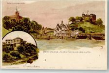 W2000 Hamburg Seemannshaus, Wiezels Hotel Biese, K. Lithographie / Künstlerkarte