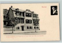 Weimar - Schillerhaus - Relief AK Schiller