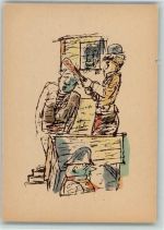 Nr. 877 Künstlerkarte - Serie Nr. 44 R. Ziegler, Chaplin im Zirkus II. Folge Zirkus