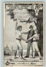 Uster Zürch. Kant. Turnfest 1905 AK Turnfest 1905 Gebrauchsspuren