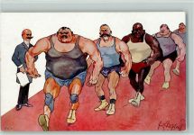 Verlag BKW Serie 492-2 - Ringer - Sport Schönpflug, F.