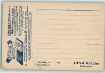 Okrouhla Scheiba Alfred Wendler, Briefmarkenhandel - Bestellkarte Werbung 1906