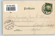 W8000 München Theatinerkirche mit Feldherrenhalle Zieher Ottmar 1900 Künstlerkarte