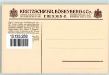 Nr. 55 Serie der Firma Kretzschmar Bösenberg & Co in Dresden Lampen und Leuchtkörper AK Werbung