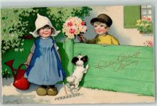 Geburtstag Holzschuhe Gießkanne Rosen Meissner u. Buch Nr. 3084 Baumgarten, Fritz 1929
