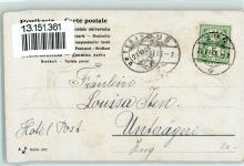 Prägedruck Künstlerkarte sign. Watzal AK Spinnerei 1906 AK mit Stoff