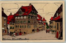 W8500 Nürnberg Albrecht Dürer-Haus sign Künstlersteindruck