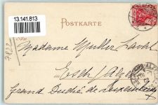 79837 W7822 St. Blasien 1902 Gebrauchsspuren Passepartout Hirsch