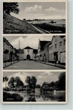 47495 W4134 Orsoy , Niederrhein - Rhein Am Kuhtor Kuhteich Stempel WK II