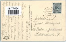 O9102 Limbach-Oberfrohna Straße der S.A. WK II 1946 Gebrauchsspuren