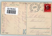 83022 W8200 Rosenheim , Oberbay 1919 - Stadtpfarrkirche Postgebäude Marktszene Denkmal No.4017