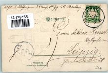 Gruss aus dem Bayernlande AK Wappen 1901 Prägedruck