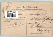 88410 Monthureux-sur-Saone 1906 Gebrauchsspuren La Cité Künstlerkarte Ort lt. Stempel