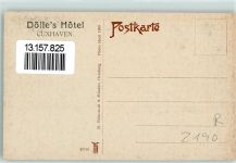 27472 W2190 Cuxhaven - Die alte Liebe Dölles Hotel Belvedere