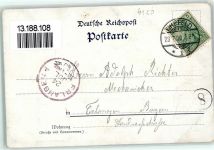 47798 W4150 Krefeld 1900 - Rheinstraße Geschäfte Blumen Gleise