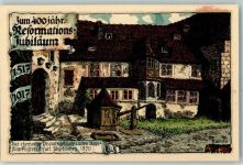 O5000 Erfurt Zum 400jährigen Reformations-Jubiläum Ehem. Prioratsgebäude im alten Augustinerkloster sign Künstlersteindruck