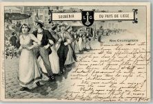 Liege Lüttich / Luik 1900 Gebrauchsspuren Nos Cramignons sign. L. Lejeune AK