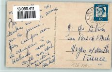 76698 W7526 Zeutern 1964 - Lebensmittel Fried. Grobs, Straßen, gute Erhaltung AK